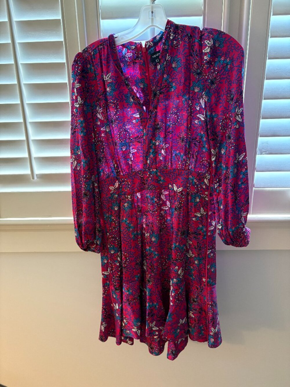 Me+Em Pink Floral Silk Dress -- Work to Night Out!